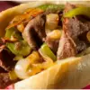 Closeup of Philly Cheesesteak