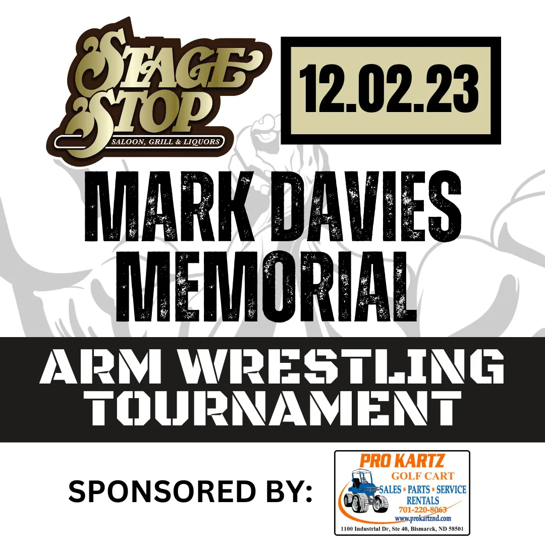 Mark Davies Memorial Arm Wrestling Tournament graphic
