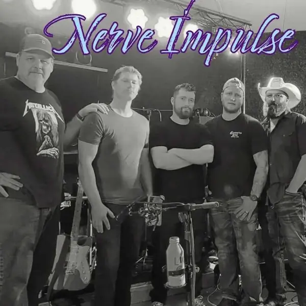 Nerve Impulse band consisting of five males.