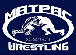 Matpac Wrestling Club logo with two wrestlers