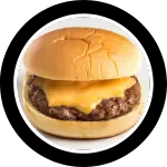 Small plain cheeseburger