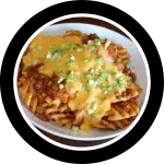 Stage Stop Waffle Fries smothered in chili and melted cheese